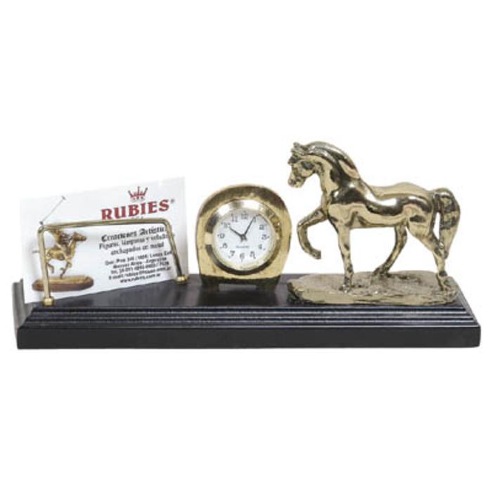 art. 531_ TARJETERO CON RELOJ CABALLO ANDALUZ