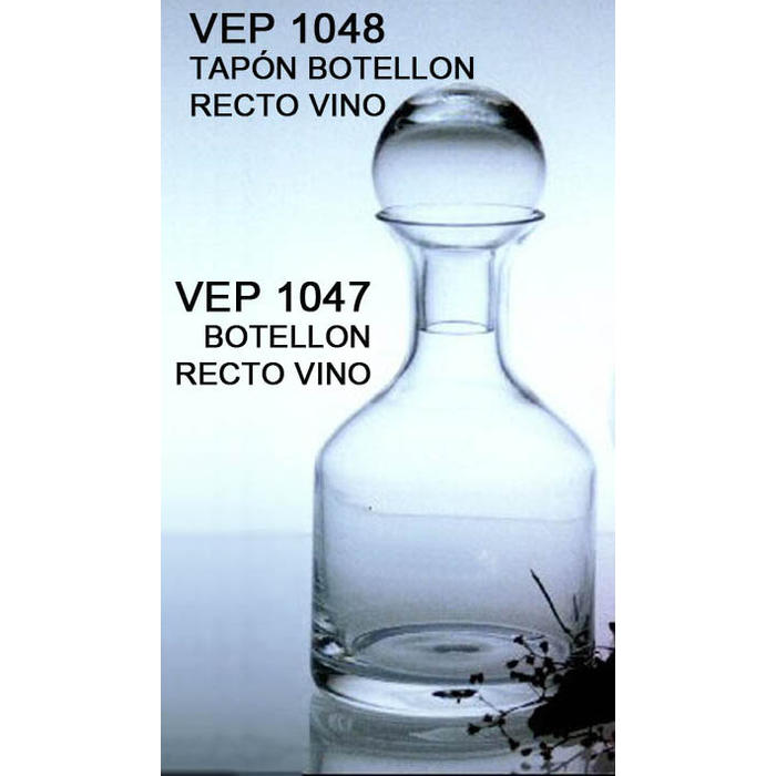 art. VEP 1047 _ BOTELLON RECTO de VINO ( no Incluye tapon)